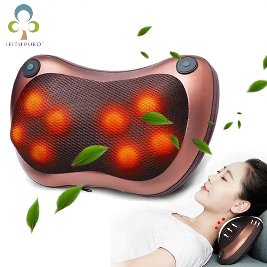 Electric Infrared Massage Pillow for muscle pain relief and deep-tissue infrared heat therapy.