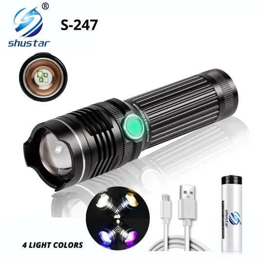 Rechargeable LED Flashlight – Compact & Durable for Outdoors