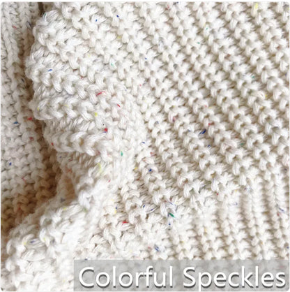 Cozy long sleeve baby sweater in offwhite, vanilla, or pink by Krystina Trendify, perfect for autumn. Available in sizes 0-3M to 2-3T.