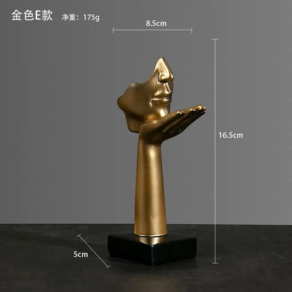 Abstract thinker statue combining intellectual depth and creative design for sophisticated decor