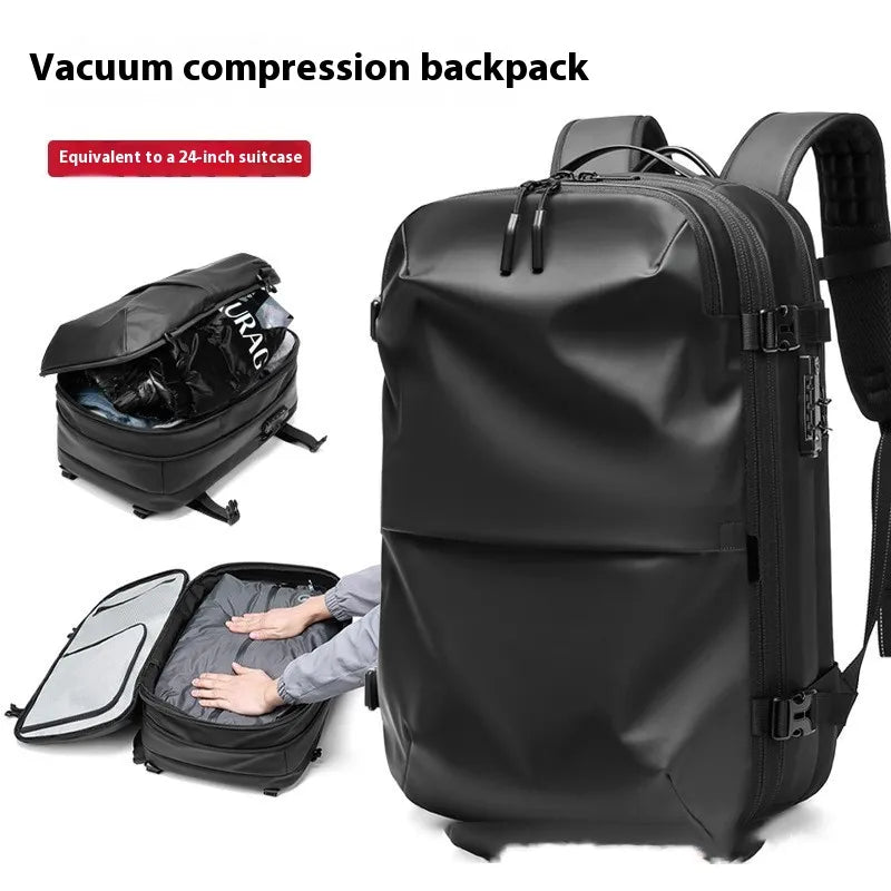 Expandable backpack by Krystina Trendify with anti-theft lock for travel