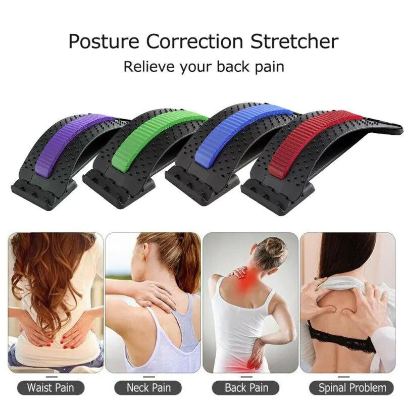 Adjustable Back Massager for back pain relief, posture improvement, and lumbar support.