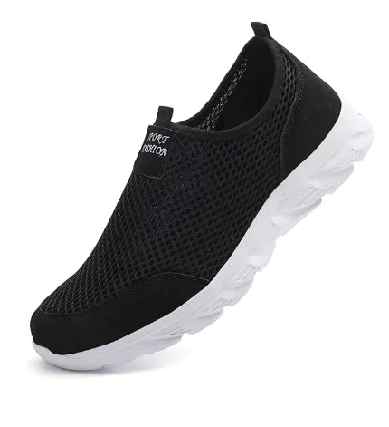 Men’s running shoes with breathable mesh design and lightweight construction by YRZL AirLite. Perfect for workouts and daily wear.