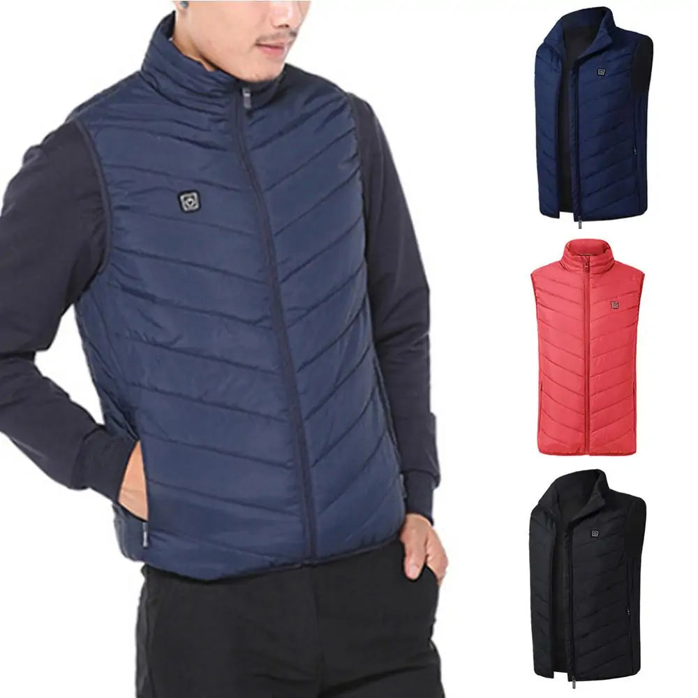 Thermal Heated Vest by Krystina Trendify with adjustable heating levels and long-lasting battery for cold-weather outdoor activities.