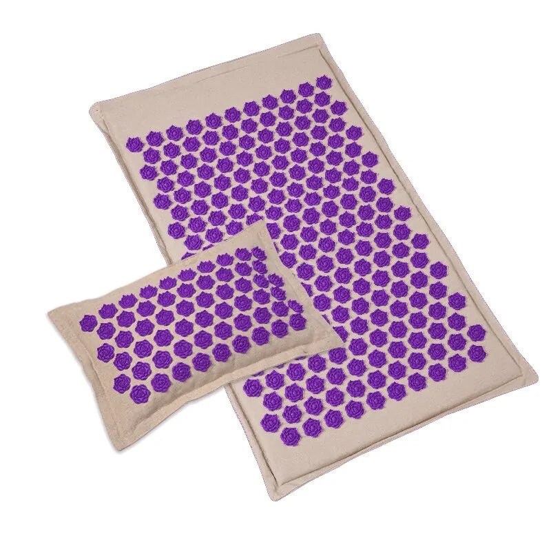 Lotus Spike Acupressure Mat for pain relief, muscle tension reduction, and enhanced relaxation.