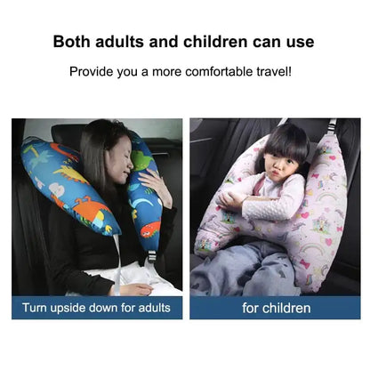 H-Shape kids car travel pillow by Krystina Trendify for adjustable comfort