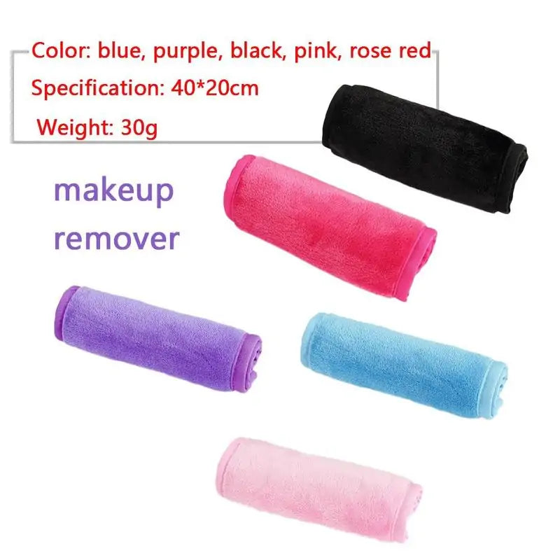 Reusable nano microfiber makeup remover towel