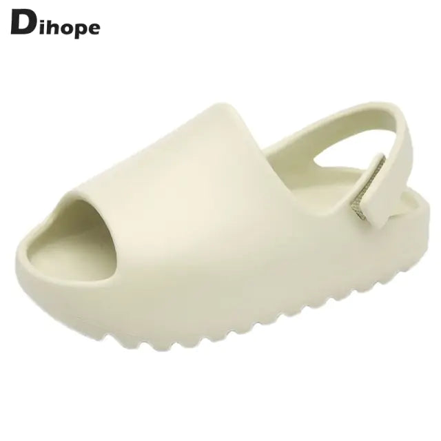 Breathable, non-slip baby slip-on sandals by Dihope in cute designs for sunny days.