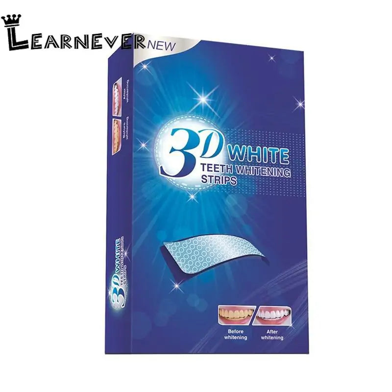 14Pcs 3D White Gel Whitening Strips for a confident, brighter smile.
