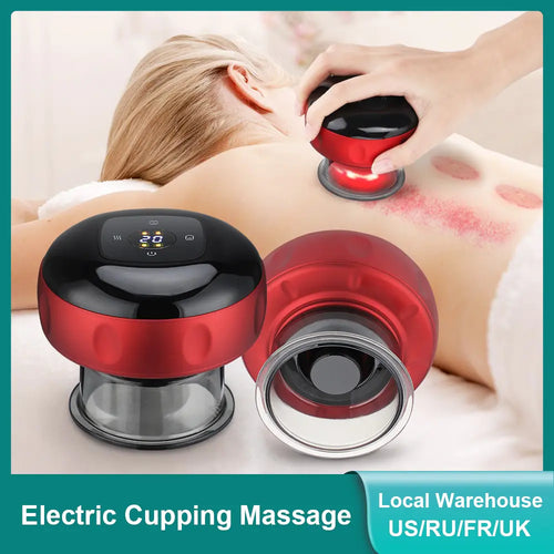 Electric Vacuum Cupping Massage for deep tissue relief and muscle rejuvenation.