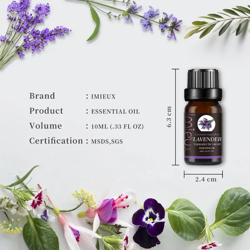 Krystina Trendify Pure Essential Oils for Diffusers – Calming lavender, energizing peppermint, and refreshing eucalyptus scents.