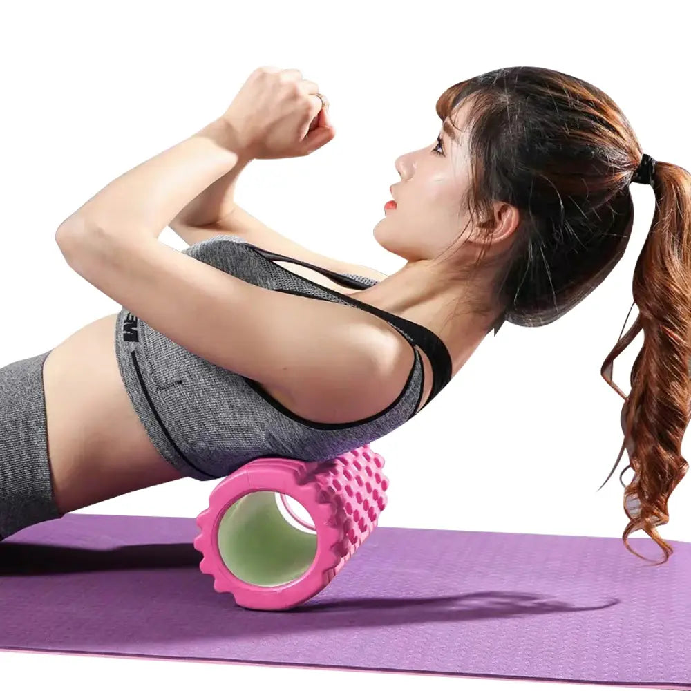 Medium density muscle roller for stretching and soothing sore muscles