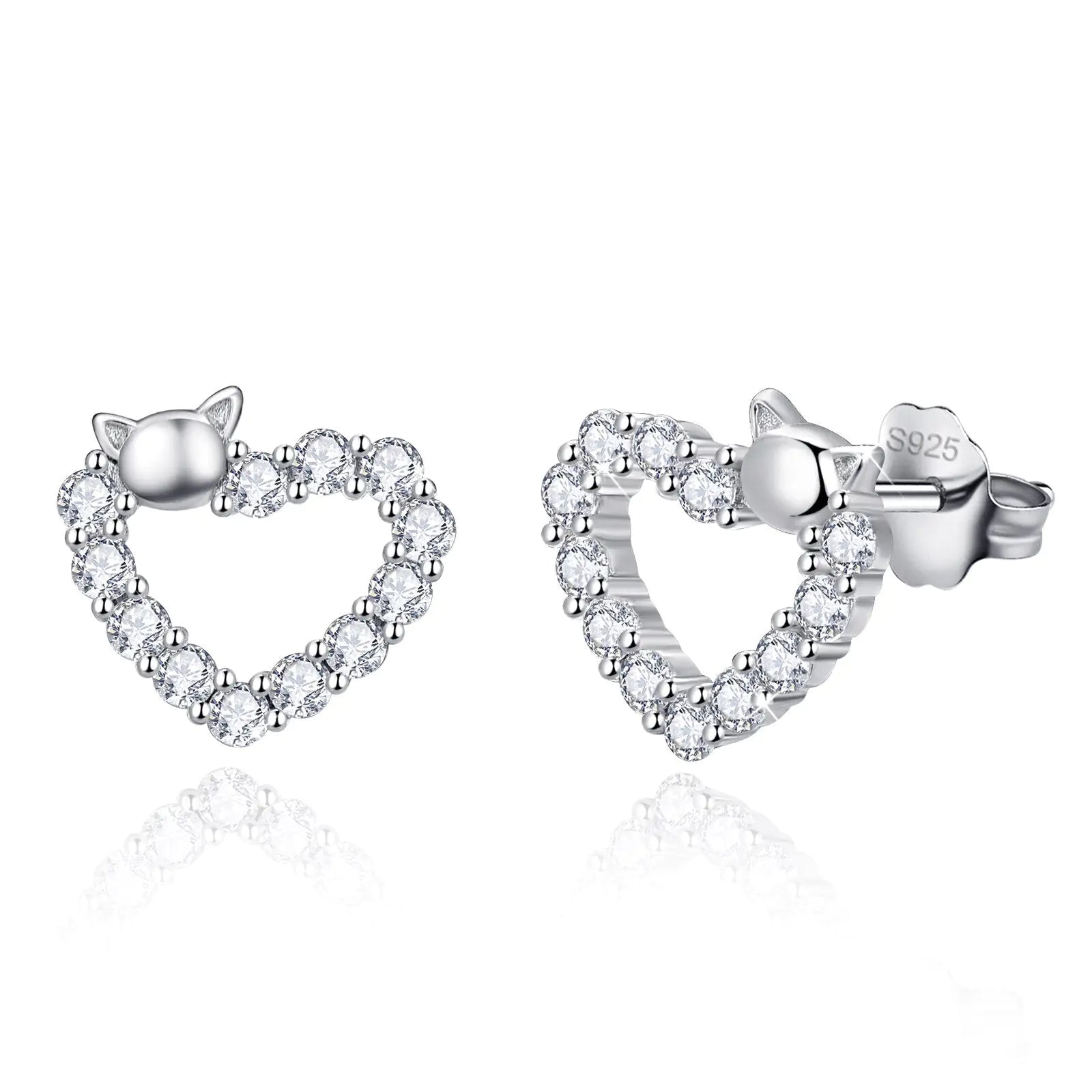 Heart Stud Earrings, crafted with high-quality materials for timeless elegance.