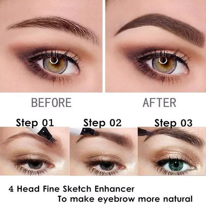 Waterproof Natural Eyebrow Pencil for smudge-proof, defined brows