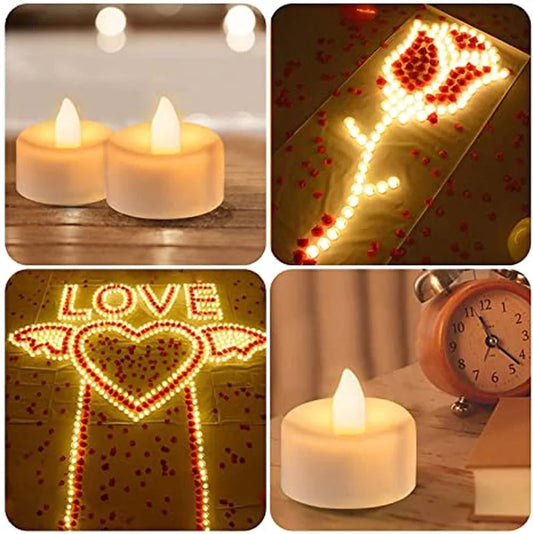 LED Candle Fake Flashing Tea Light for safe, realistic, and long-lasting home decor or event ambiance.