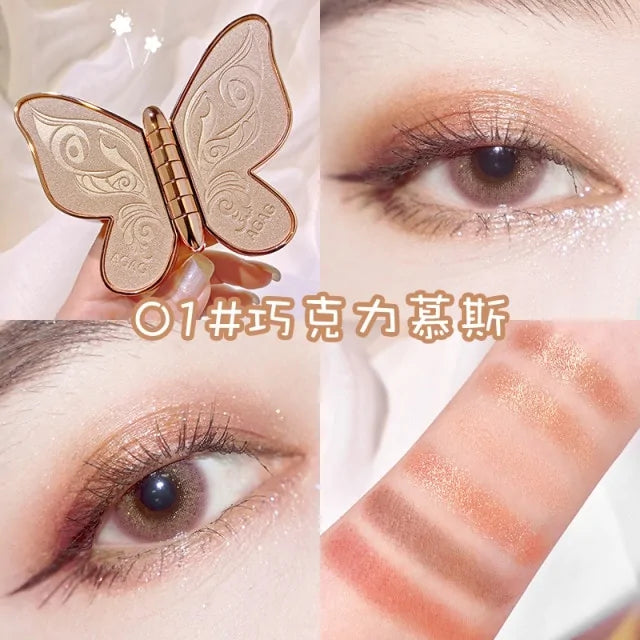 6 Colors Eyeshadow Palette Butterfly with vibrant shades for endless looks.
