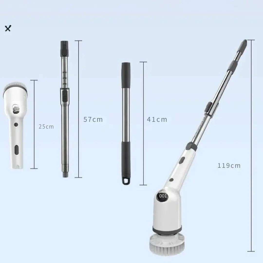 Battery-Powered Spin Scrubber – Cordless, Rechargeable Cleaning Tool