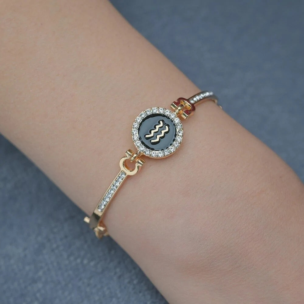 12 zodiac constellation bracelet for women