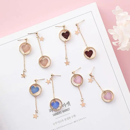 Gold Heart Stud Earrings with timeless and elegant design