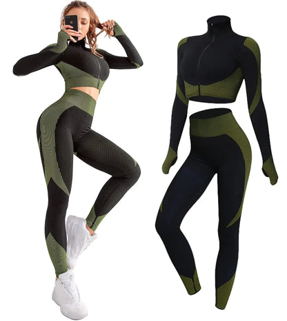 Comfortable and flexible sportswear tracksuit leggings by Krystina Trendify, perfect for workouts and everyday activities.