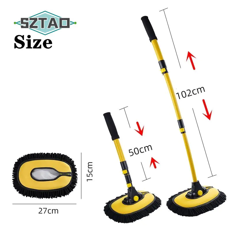 Adjustable Telescopic Mop for easy and thorough car cleaning