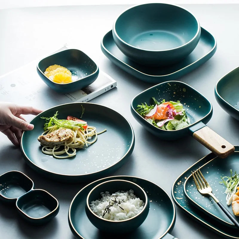 Elegant porcelain dinnerware set for stylish and practical dining experiences