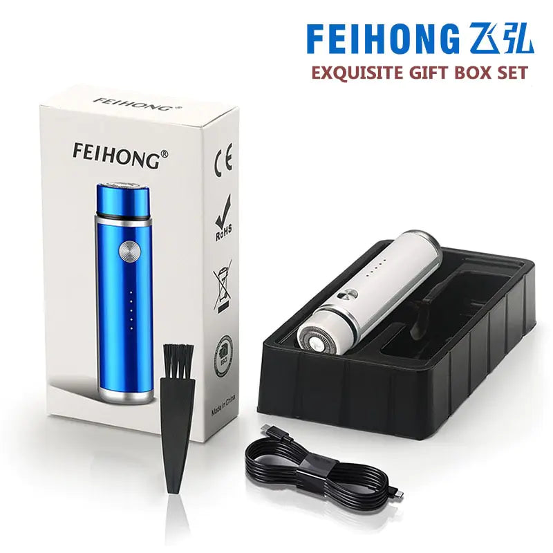 Mini Electric Shaver by FEIHONG for smooth, clean shaves with a portable design.