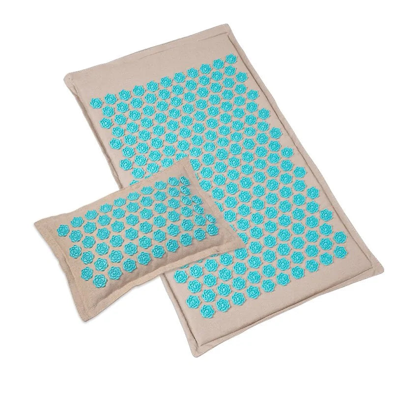 Lotus Spike Acupressure Mat for pain relief, muscle tension reduction, and enhanced relaxation.